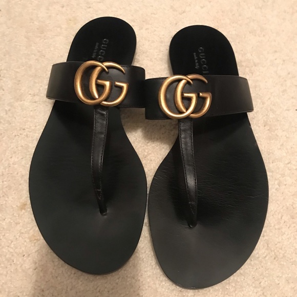 Gucci Shoes - Gucci marmont GG thong sandals